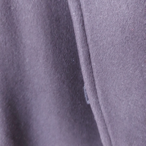 BALMAIN x hm wool coat. dark purple with classic gold buttons. Size 2 - Picture 5 of 7